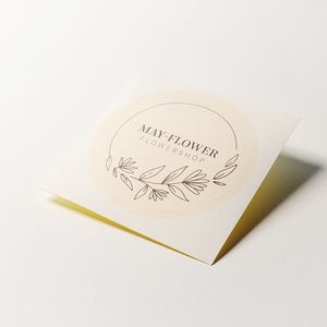 종이스티커(도무송) 모조지, 크라프트