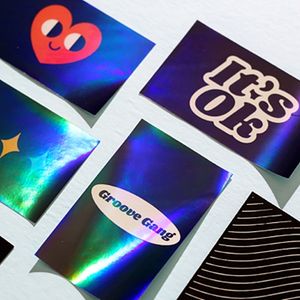 소량레인보우스티커(사각)